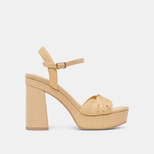 Dolce Vita Tinaya Heels – Lt Natural Raffia – Size 8.5 (Brand New, Sold Out)